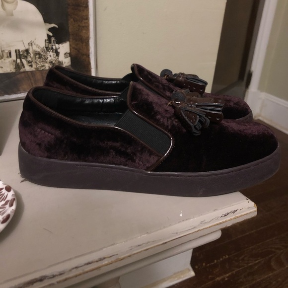 Nine West Velvet Tassel Loafers/Sneakers 7 - Picture 2 of 9